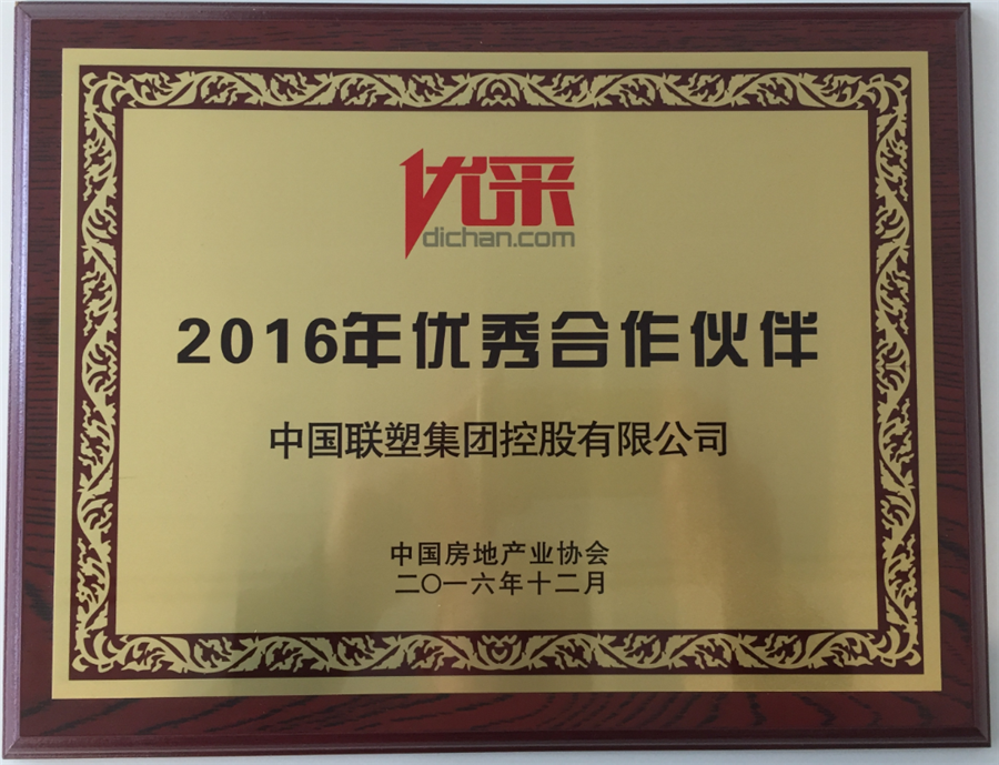 2016年优秀合作伙伴（中国九游会官网）